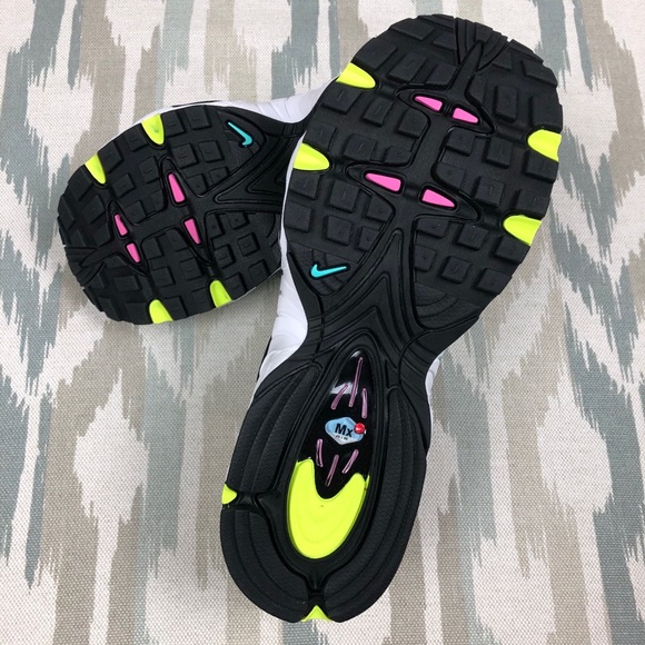 Nike Air Max TailWind 4 GS Women Shoes White/Black China Rose BQ9810102 Size 5.5 - Picture 15 of 16